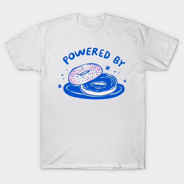 Powered by Bagels T-Shirt by Megan Roy